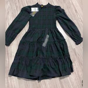 Ralph Lauren Green and Black plaid Kids Dress